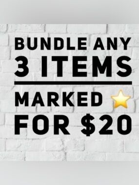 3/20 sale for any item with a ⭐️